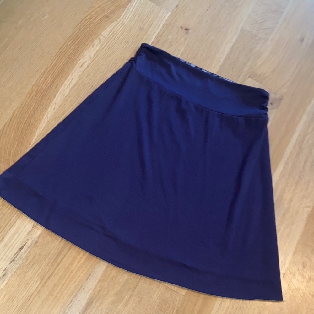 Reversible Navy Blue Southwestern Pattern Activewear Skirt Soft and Stretchy
